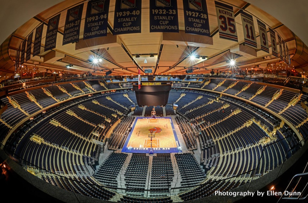 Madison Square Garden, home to the NY Knicks and the Rangers, is just a short ride from Hell's Kitchen.